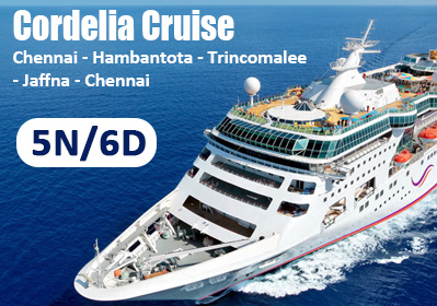 Chennai - Hambantota - Trincomalee - Jaffna - Chen (Cruise) 5 Night & 6 Days